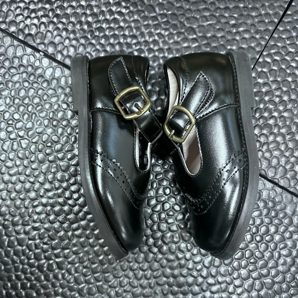 Felix & Flora Mary Jane Black Dress Shoes size 6 toddler